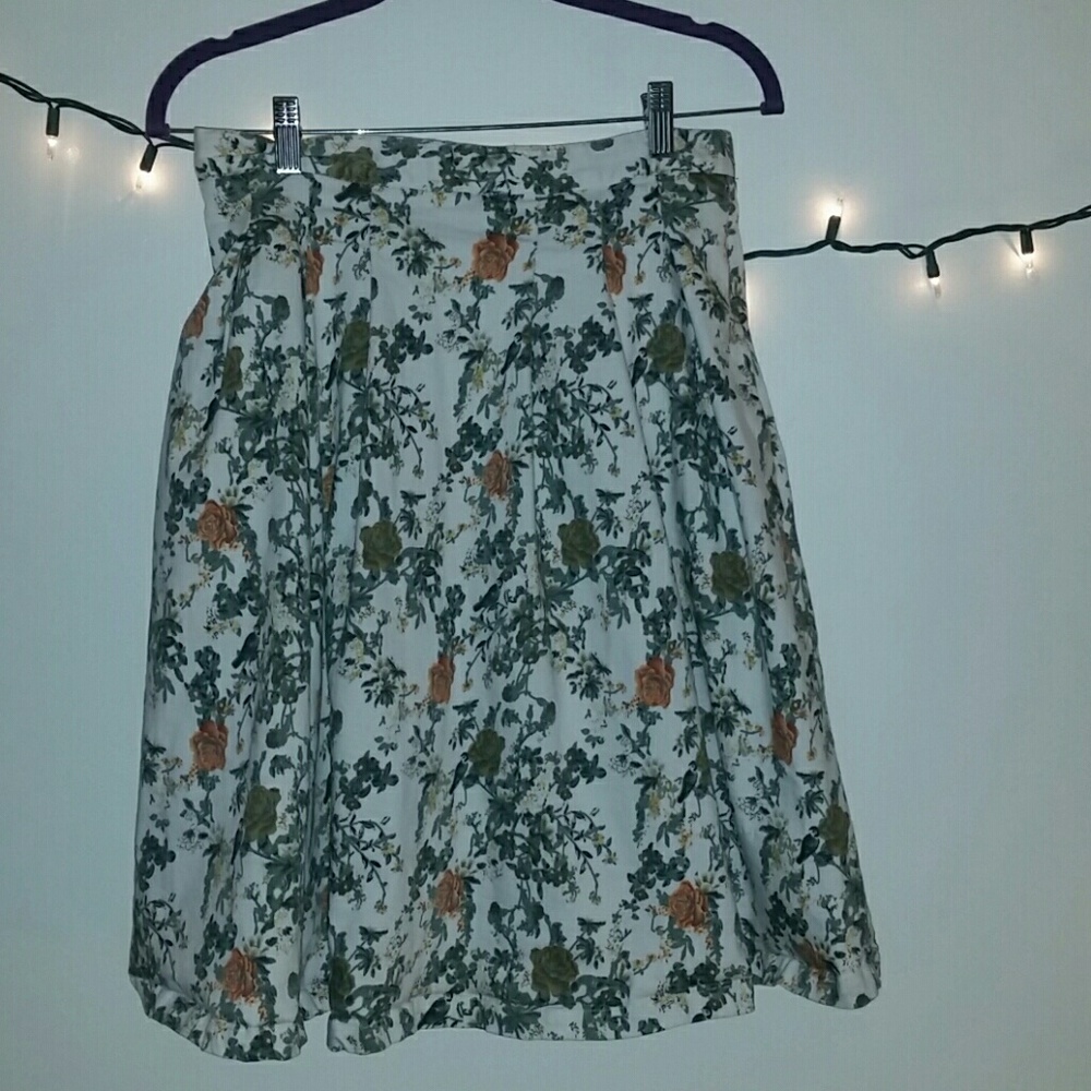 Modcloth Floral Skirt